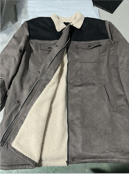 Herren erstklassige Jacke mit Teddyfutter R&B