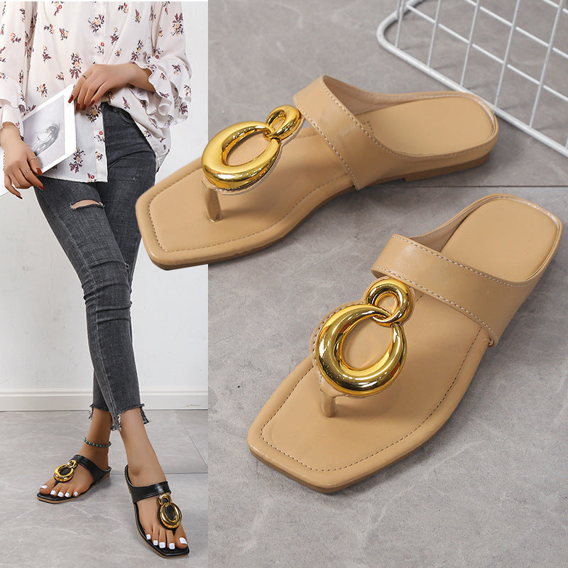 Damen modische Sandalen mit eleganter Schnalle und anatomischem Fußbett R&B