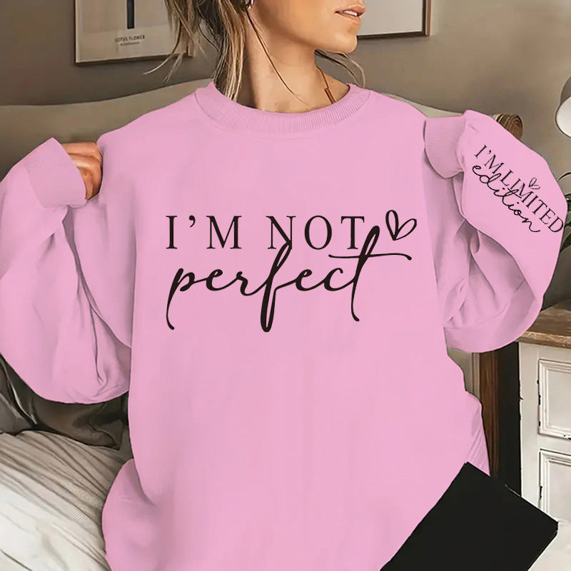 Damen Oversized Sweatshirt mit einzigartigem Statement-Print Heidi Mode