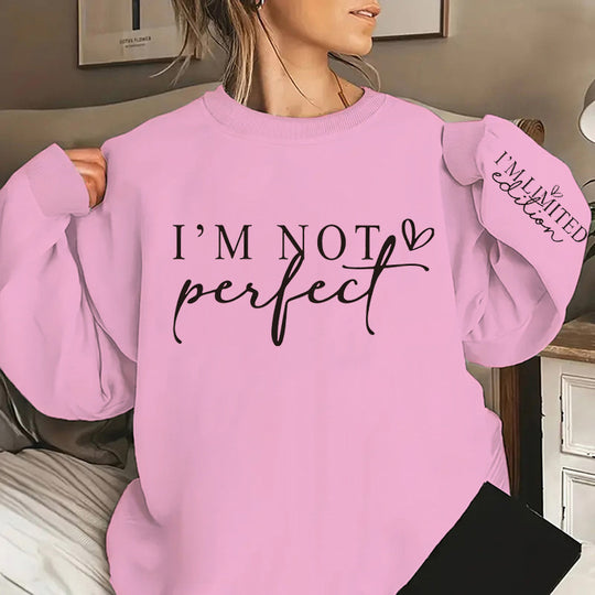 Damen Oversized Sweatshirt mit einzigartigem Statement-Print Heidi Mode