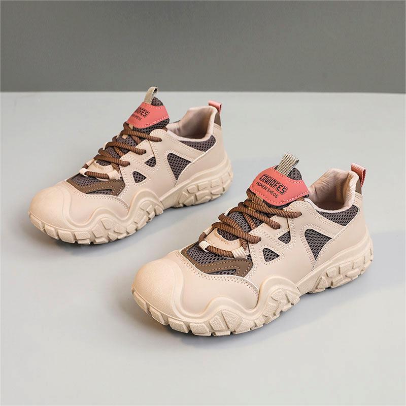 Damen Sportliche Sneakers mit reflektierender Oberfläche R&B