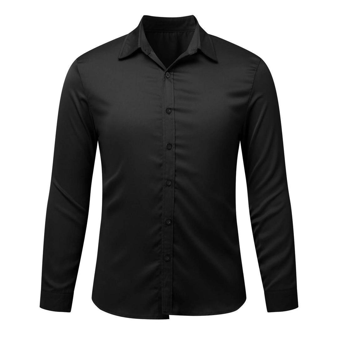 Herren Elegantes Langarmhemd aus feinem Stoff R&B