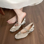 Damen Ballerinas mit elegantem Schnallenakzent