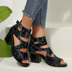 Damen Blockabsatz Sandalen R&B