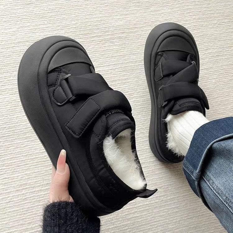 Damen Gemütliche Sneaker mit warmem Innenfutter und praktischem Klettverschluss R&B