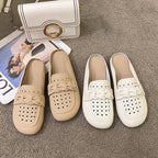 Damen Komfortable Slip-On Mokassins mit verspieltem Herzdetail