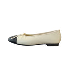 Damen Ballerinas mit eleganter Schleife und modischer Zweifarben-Optik R&B