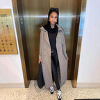 Damen Modischer Oversized Trenchcoat R&B