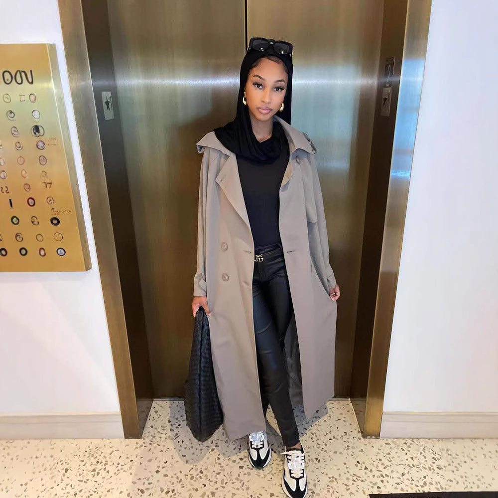 Damen Modischer Oversized Trenchcoat R&B