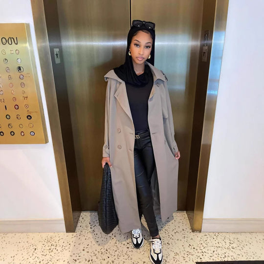 Damen Modischer Oversized Trenchcoat R&B