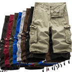 Herren Cargoshorts mit multifunktionalen Taschen und elastischem Bund