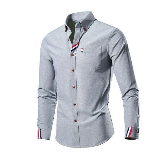 Herren Elegantes Hemd mit kontrastierenden Akzenten R&B