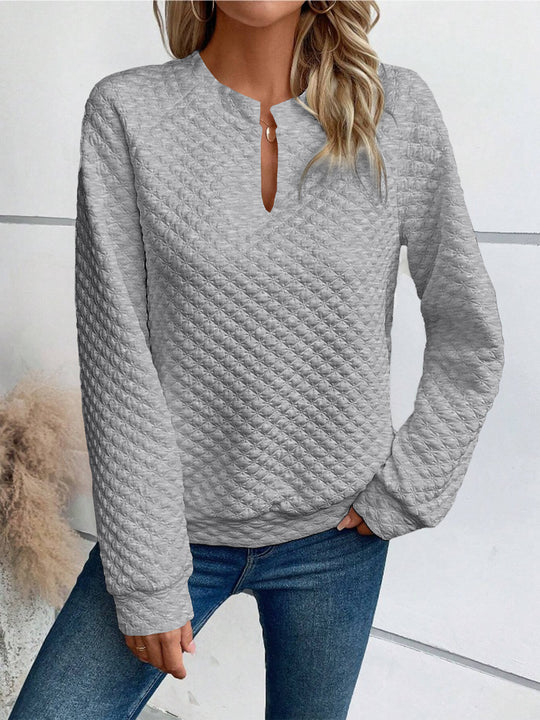 Damen Quilted Pullover R&B
