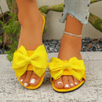 Damen Riemensandalen mit großem Schleifendetail R&B