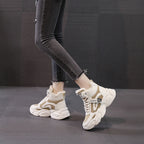 Damen modische Sneaker mit warmem Innenfutter und rutschfester Sohle R&B
