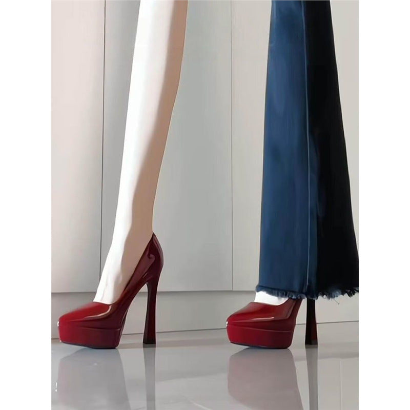 Damen stilvolle High Heel Pumps R&B