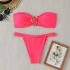 Damen Bandeau-Bikini mit eleganten Ringdetail von R&B