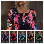 Damen Langarmshirt mit buntem Farbverlauf