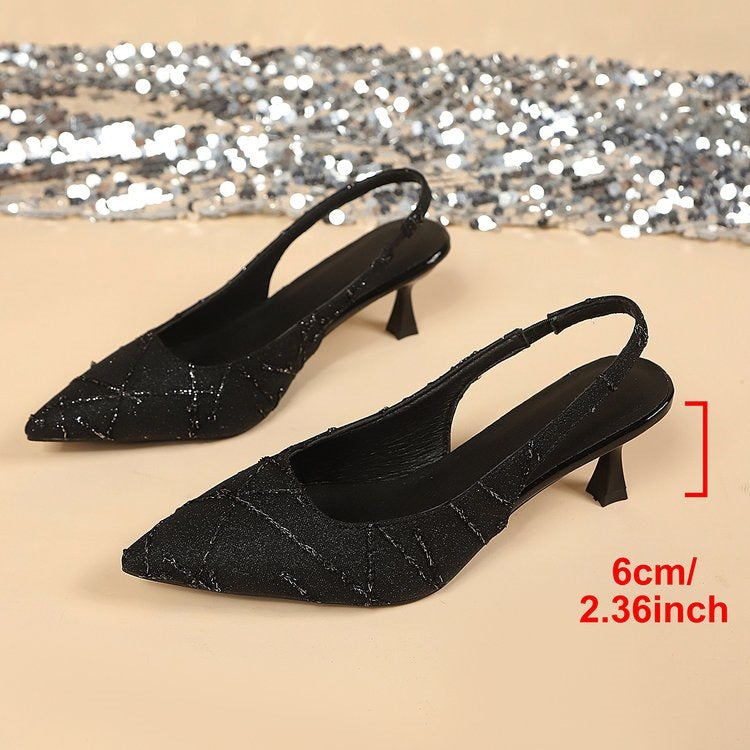 Damen Schlupfsandalen mit elegantem Fersenriemen R&B