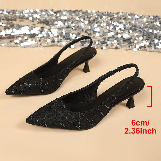 Damen Schlupfsandalen mit elegantem Fersenriemen R&B