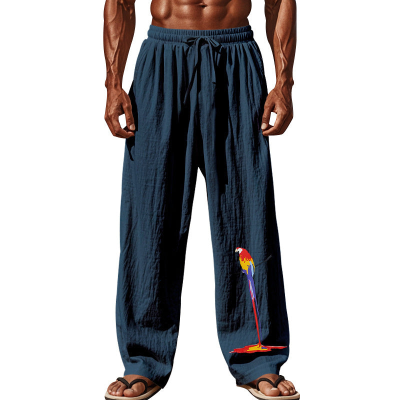 Herren lässige Strandhose mit einzigartigem Druck R&B