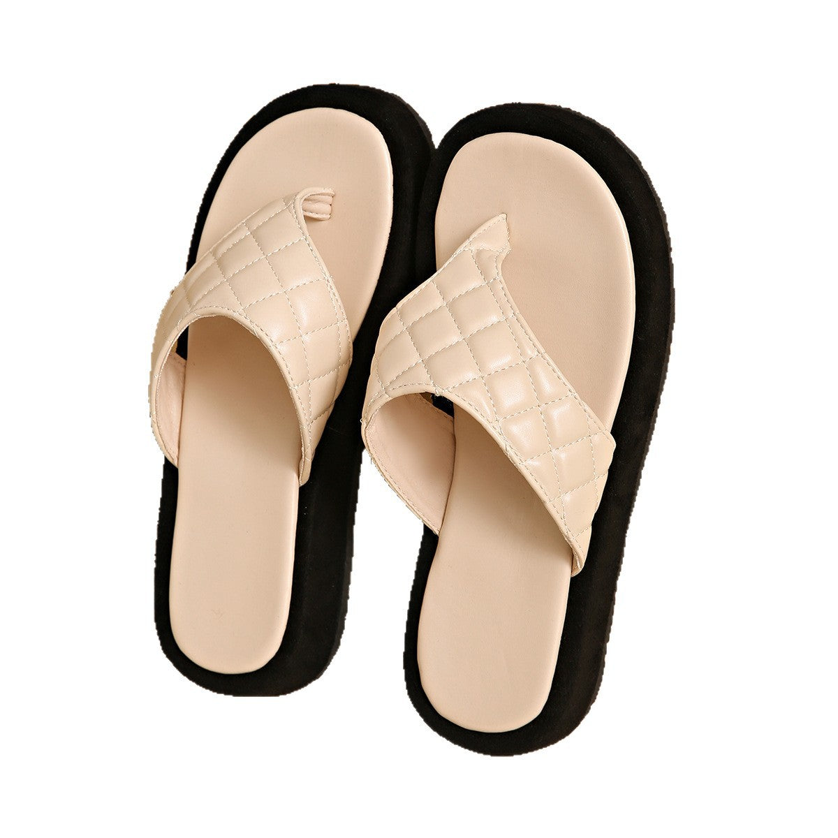 Damen Komfortable Zehentrenner-Sandalen mit geflochtenem Riemen und bequemer Sohle R&B