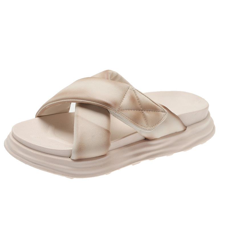 Damen Komfortable Sandalen mit modernem Querriemen R&B