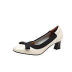 Damen Elegante Pumps mit modischem Riemen und Schleifen-Detail R&B