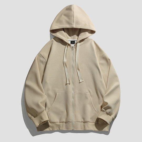 Damen warme Kapuzenjacke mit durchgehendem Reißverschluss und großzügigen Taschen R&B