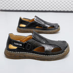 Damen Atmungsaktive Leder-Sandalen im modischen Design R&B