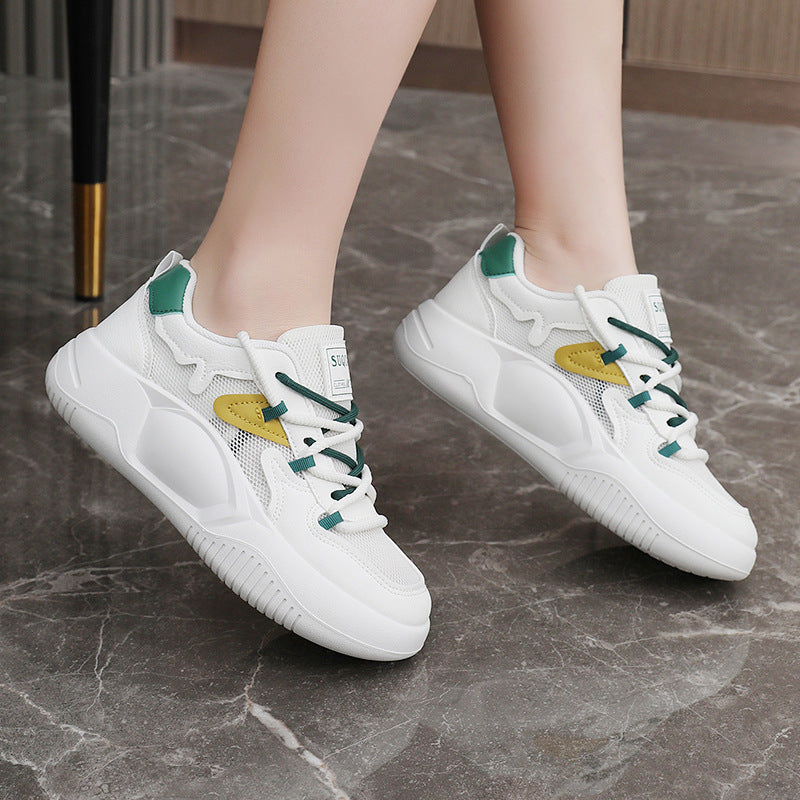 Damen Sportliche Sneakers mit atmungsaktiver Mesh-Oberfläche und robustem Sohlenprofil R&B