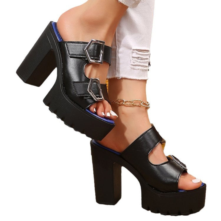 Damen Plateau Sandalen R&B