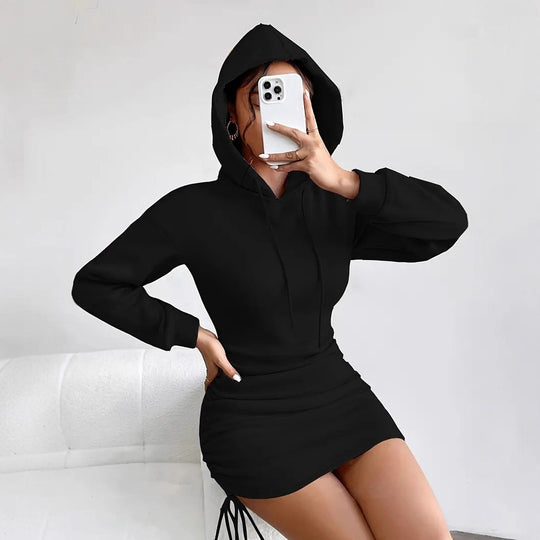 Damen Hoodie-Kleid R&B