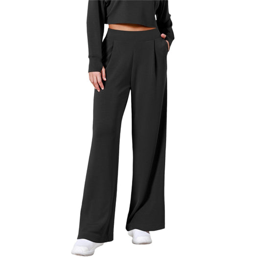 Damen Weit geschnittene Lounge-Hose mit komfortablem Bund und praktischen Taschen R&B