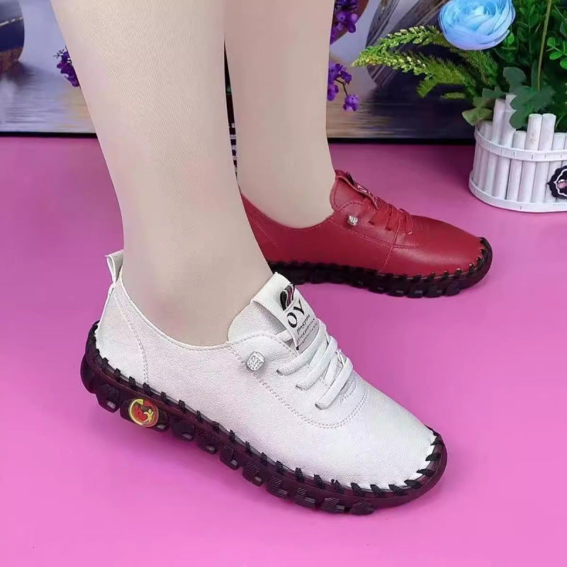 Damen Bequeme und stilvolle Schnürschuhe aus hochwertigem Leder R&B