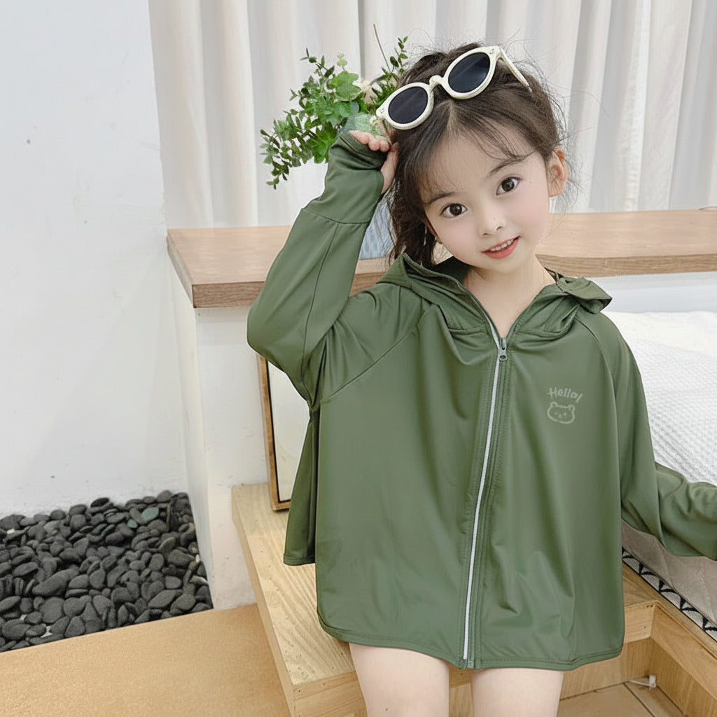 Damen leichte UV-Schutzjacke mit Reißverschluss R&B