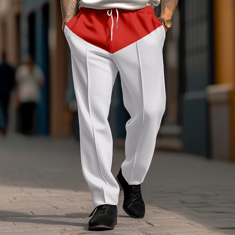 Herren Sportliche Jogginghose mit Kontrastdetails und verstellbarem Kordelzug R&B