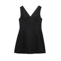 Damen elegantes V-Ausschnitt Cocktailkleid aus hochwertigem Material