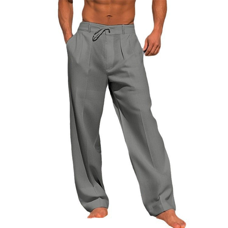 Herren weite Sommerhose mit elastischem Bund und praktischen Taschen R&B