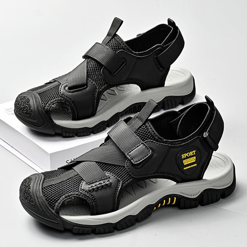 Damen Sportliche Aquasandalen mit verstellbarem Klettverschluss und rutschfester Sohle R&B