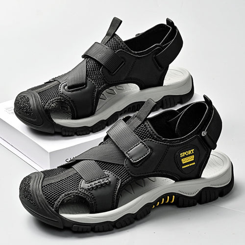 Damen Sportliche Aquasandalen mit verstellbarem Klettverschluss und rutschfester Sohle R&B