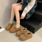 Damen Komfortable Winter Mokassins mit robustem Innenfutter