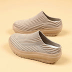 Damen bequeme Clogs mit atmungsaktivem Obermaterial und rutschfester Sohle
