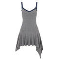 Damen Spaghetti-Trägertop mit floralem Spitzeinsatz und asymmetrischem Saum R&B