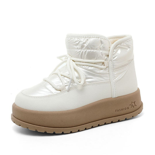 Damen warme Winterboots mit wasserdichtem Obermaterial und isolierendem Innenfutter R&B