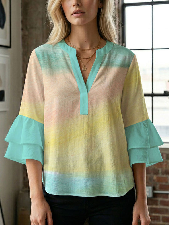Damen Bluse mit wunderschönen floralem Design R&B
