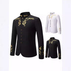 Herren Eleganter Blazer mit kunstvollen Stickereien