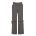 Damen modische Utility-Hose mit verstellbarem Saum und praktischen Taschen R&B