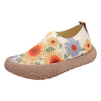 Damen Komfortable Slip-On Freizeitschuhe mit floralem Muster R&B