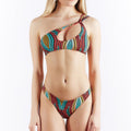 Damen Einseitiger Bikinis mit modischem Cut-Out R&B